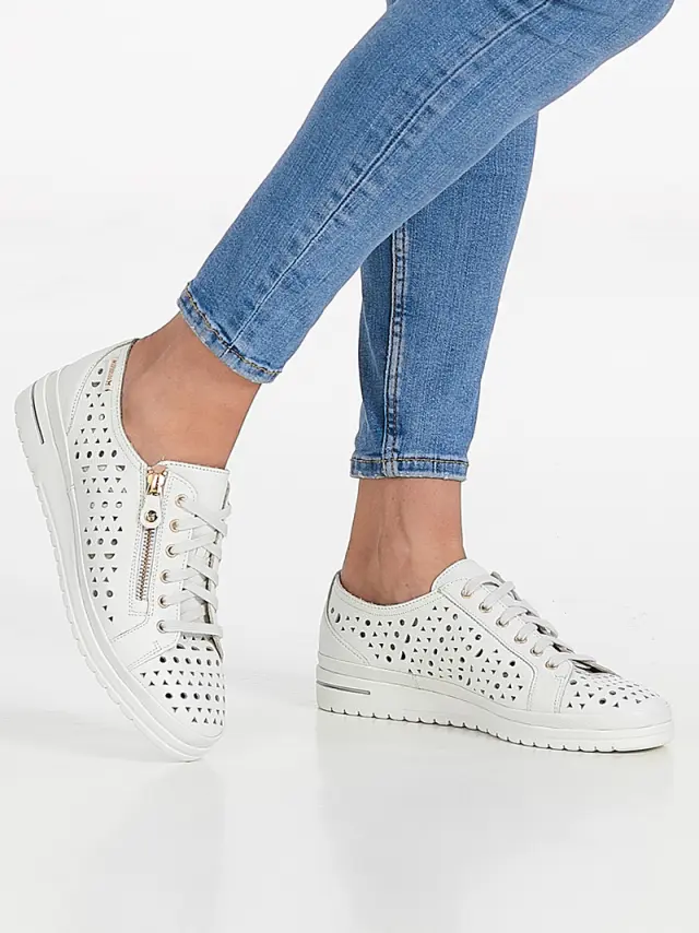 Mephisto Sneakers Γυναικείο δέρμα Άσπρο MEP/JUNE PERF WHITE 2