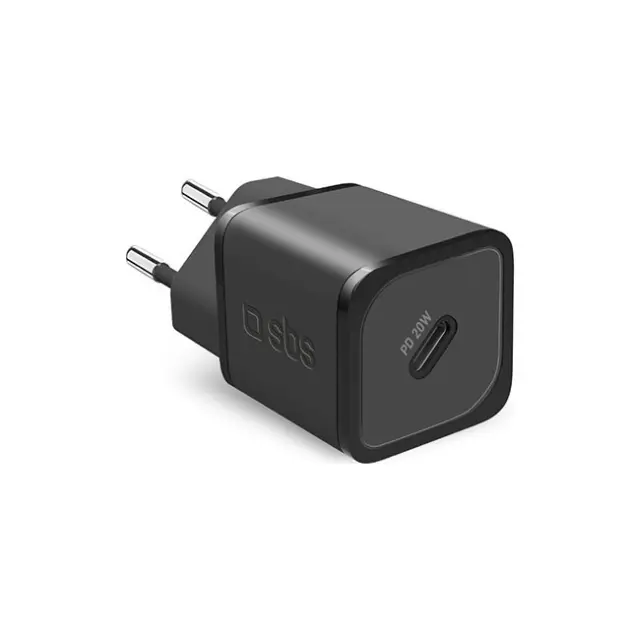 SBS Φορτιστής 20W GaN PD Black (TETRGAN1C20K)