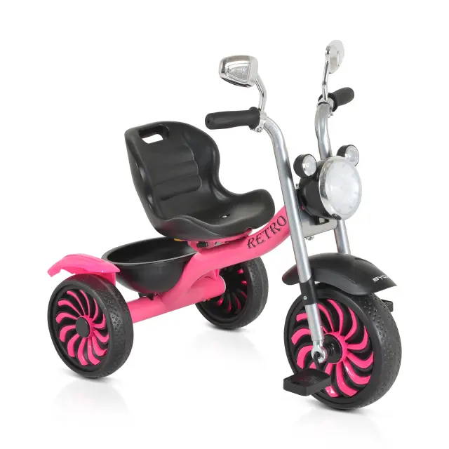 Byox Retro Τρίκυκλο Ποδήλατο με Μουσική και Φως Pink 3+ Ετών