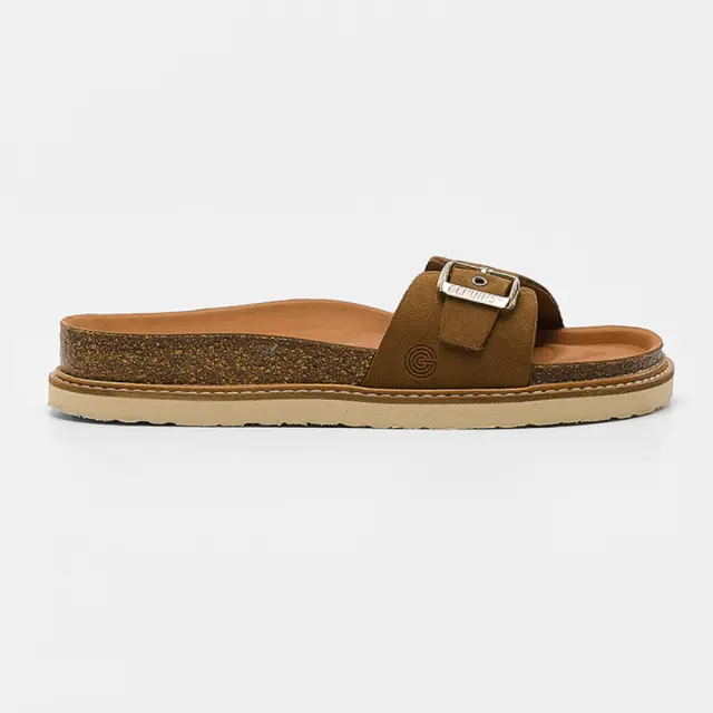Genuins Πέδιλα Γυναικείο δέρμα Nubuck Καφέ GEN/TORONTO VELOUR G106265 MANDORL