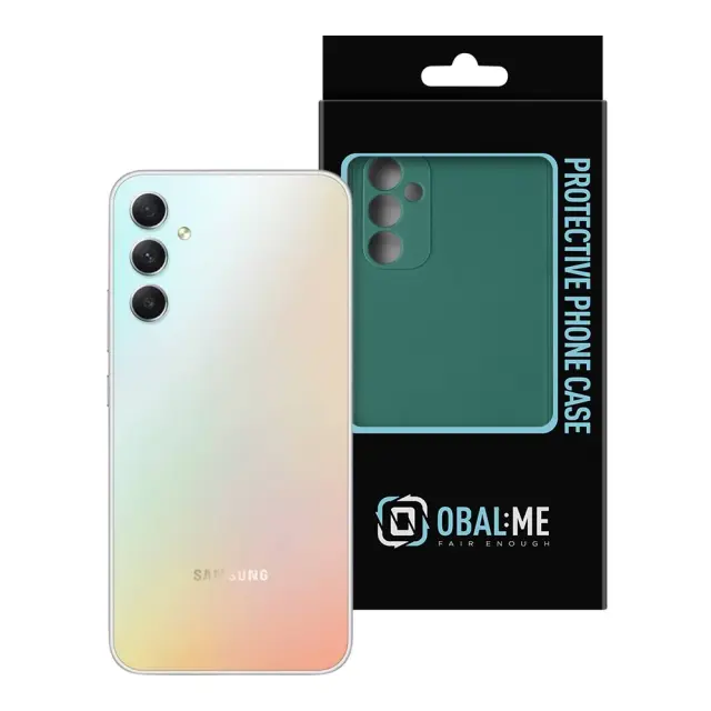 OBAL:ME Matte TPU Case for Samsung Galaxy A34 5G Dark Green 3