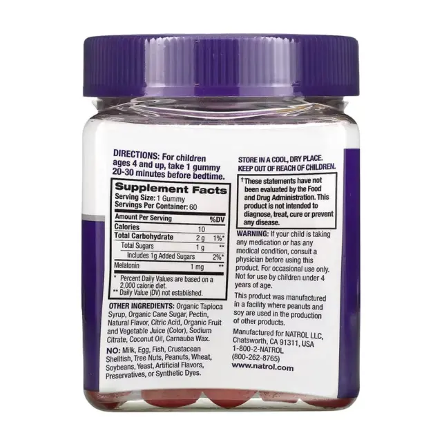 Natrol Kids Melatonin Berry Gummies Berry, 60 Gummies 2