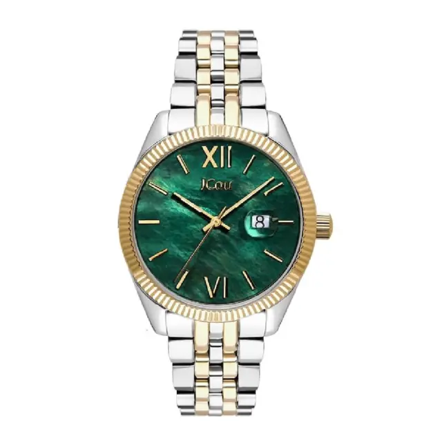 JCou Queen's Mini Women's Watch Silver / Gold Stainless Steel Bracelet JU17031-22