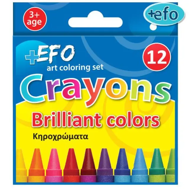 Κηροχρώματα +Efo 12 χρώματα
