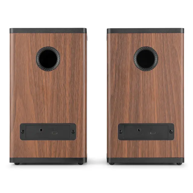 AUDIZIO BS20 DARK WOOD ΕΝΕΡΓΟ ΣΕΤ ΗΧΕΙΩΝ ΒΙΒΛΙΟΘΗΚΗΣ ΜΕ ΜΠΑΤΑΡΙΑ 2