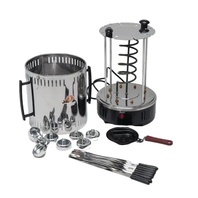 Raf R.8612 Ηλεκτρική Κάθετη Ψησταριά 1000W 6pcs - Electric Skewers 92001 3