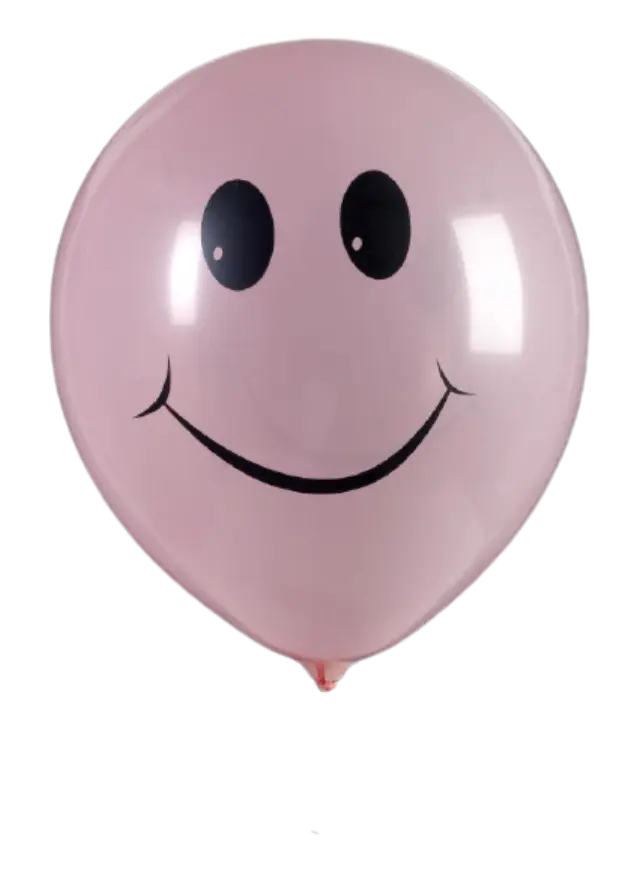 Μπαλόνια 12 Smile με 2 Τυπ. Ασσορτί /100 τεμ