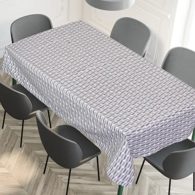 Τραπεζομάντηλο 140x220 Beauty Home Pepper Art 8485 Μπλε 50% Βαμβάκι-50% Πολυέστερ