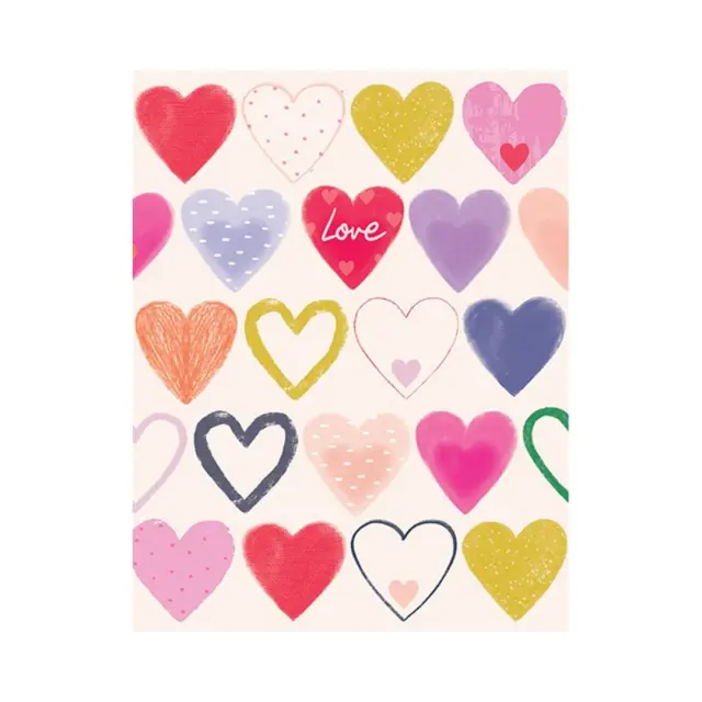 Fun Creations mini Κάρτα δώρου (8x10,5cm): Καρδιές