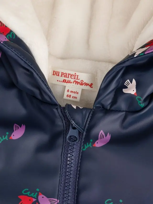 Βρεφικό Μπουφάν για Κορίτσια Cozy Birdie ΜΠΛΕ 2