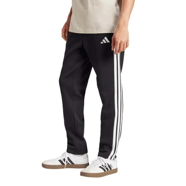 adidas Sportswear Men's 3Stripes Fleece Open Hem Pant Μαύρο JD1854 (adidas Sportswear)