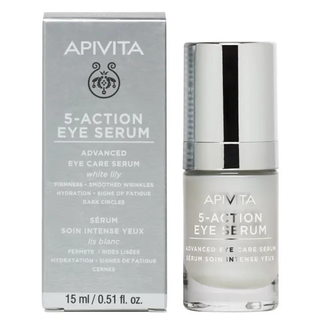 Apivita 5-Action Αντιγηραντικό Serum Ματιών 15ml 2