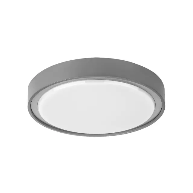 Στρογγυλό LED Φωτιστικό Οροφής Lima VK/02063/G/C Γκρι 18W 4000K IP65 Ø30x4.4cm Γκρί