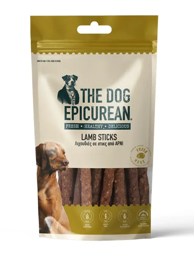 The Dog Epicurian Lamb Sticks Λιχουδιές για Σκύλους 100gr Μονόχρωμο