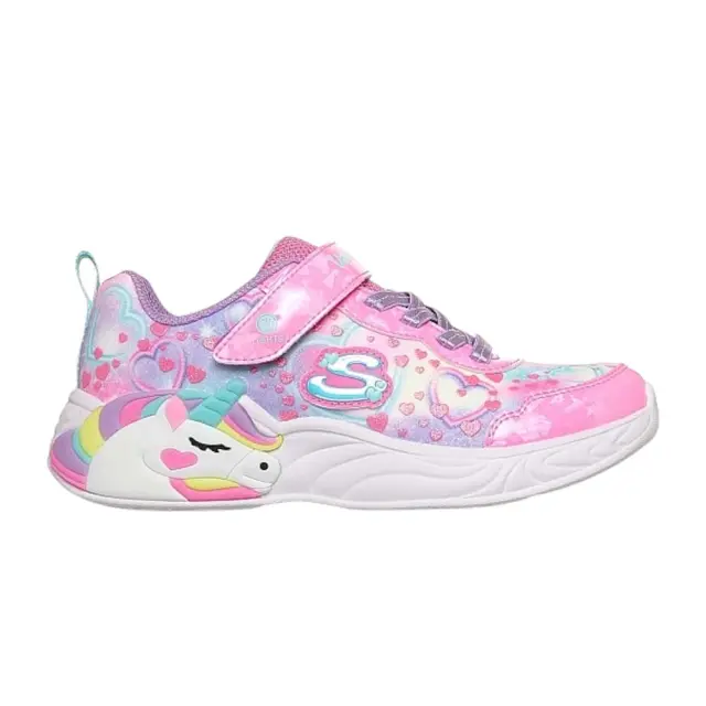 Skechers Girl's S-Lights Unicorn Dreams Heart Sparkles Ροζ 303063L-PKMT (Skechers)