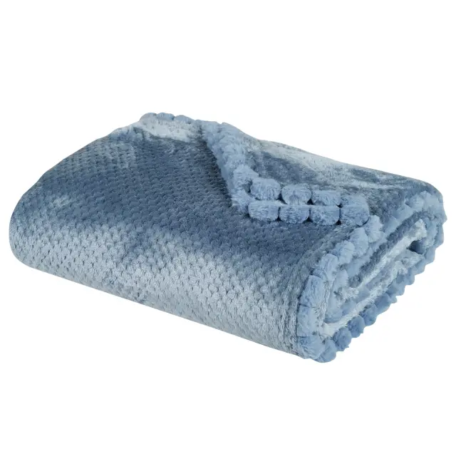 Κουβέρτα Καναπέ 130x170 330gsm Das Home 1186 Dusty Blue 100% Πολυέστερ 2