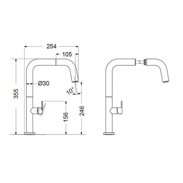 Μπαταρία νεροχύτη EVA 400746-100 3