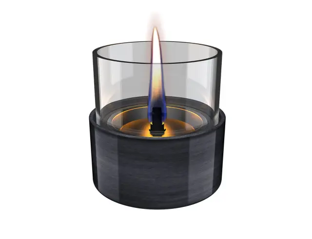 Επιτραπέζια Εστία Φωτιάς Aster 10 Reactive Glaze Tenderflame με διάρκεια καύσης 4 - 5 ώρες, χωρητικότητα δεξαμενής 200ml και διαστάσεις 9.8x9.7cm - Black TF-600274