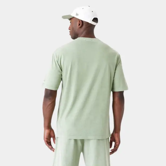 New Era Washed Oversized T-Shirt 60502674 Κοντομάνικη Μπλούζα Πράσινη 3