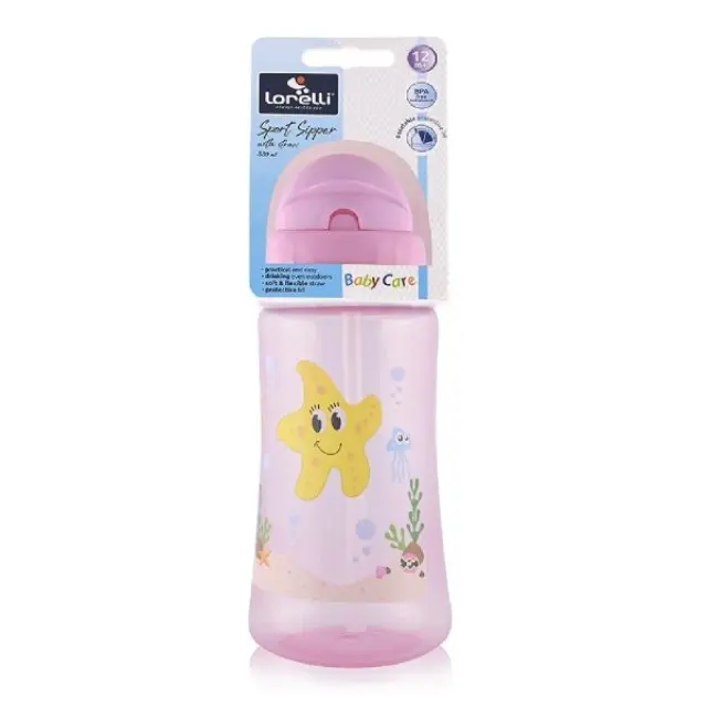 Lorelli Εκπαιδευτικό Κύπελλο με Μαλακό Στόμιο 330ml Pink 10200930002 2