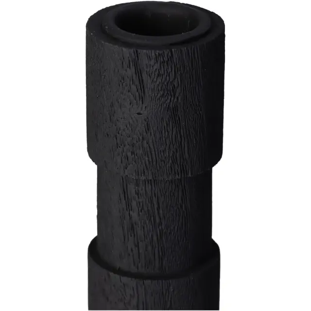 Κηροπήγιο Μαύρο Polyresin 8.8x8.8x36.5cm 3