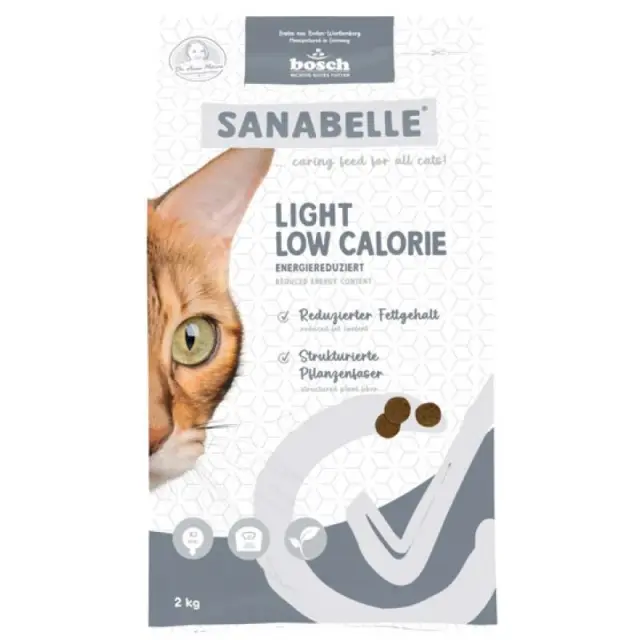 Sanabelle Low Grain Cat Adult Light με Φρέσκο Κρέας Πουλερικών 2Kg Μονόχρωμο