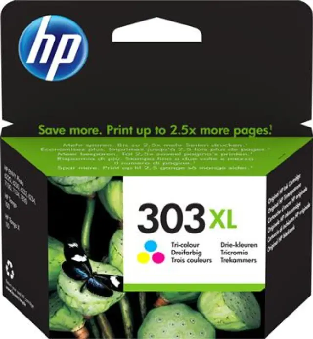 HP 303XL Original High (XL) Yield Cyan, Magenta, Yellow