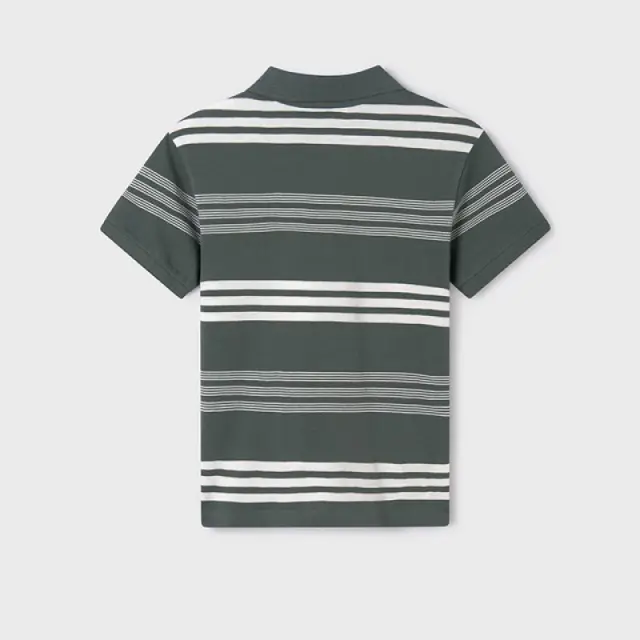 Junior 10 έως 18 ετών Πόλο ρίγες Better Cotton χακί 3