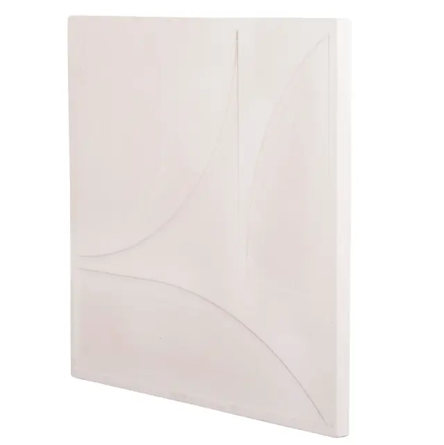 ΠΙΝΑΚΑΣ ΤΕΤΡΑΓΩΝΟΣ FB94507 MDF ΣΕ ΥΠΟΛΕΥΚΟ ΧΡΩΜΑ 80x4(πάχος)x80Υεκ. 3