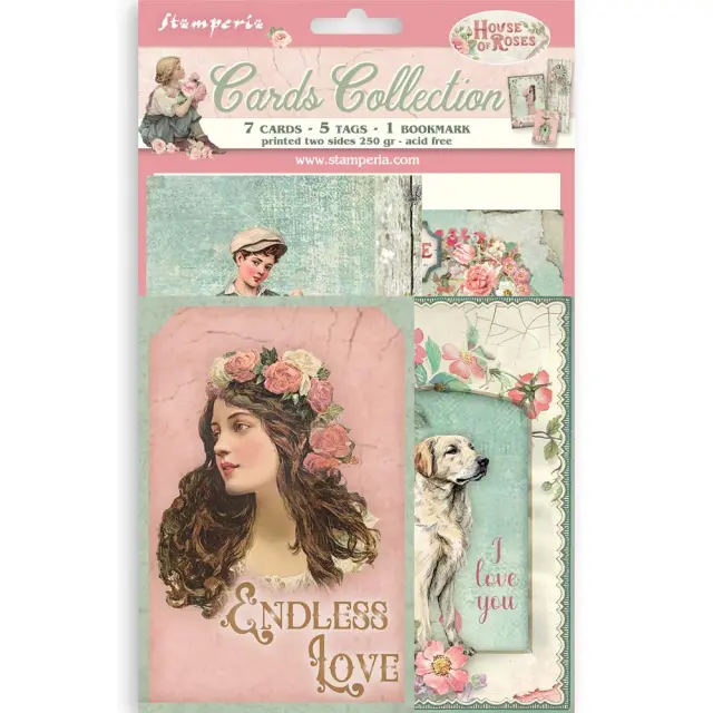 Συλλογή καρτών Stamperia, House of Roses