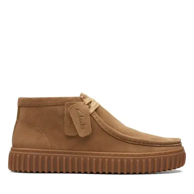 Clarks Torhill Hi Dark Sand Dark Sand Suede