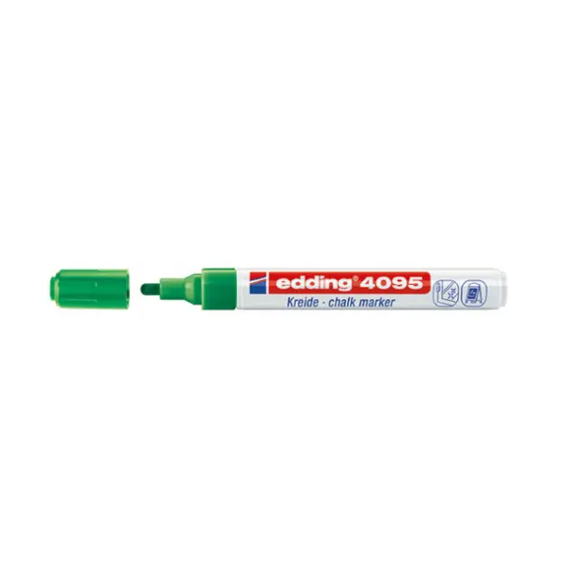 Edding 4095 Μαρκαδόρος Κιμωλίας Πράσινο (4-4095004)