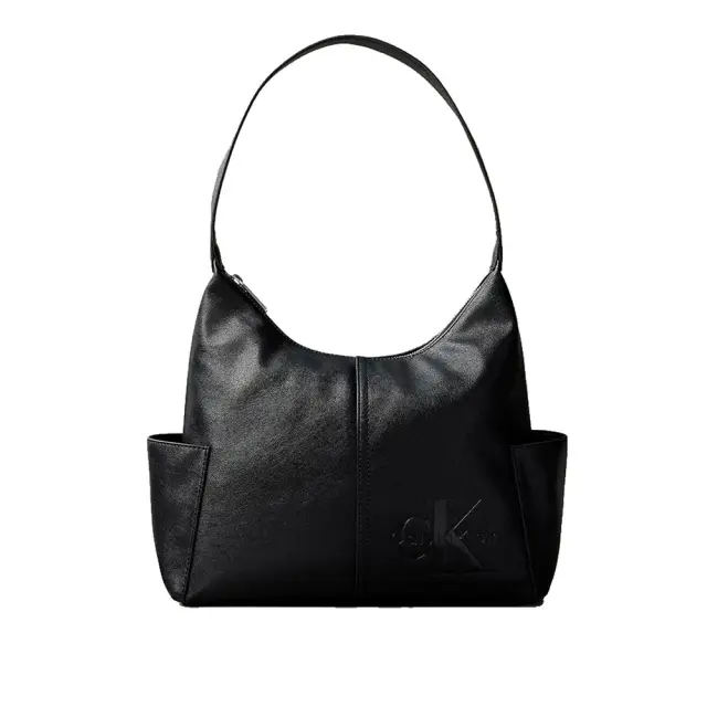 Calvin Klein Τσάντα Χειρός Pockets Monologo Μαύρο