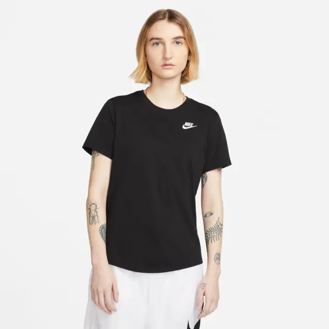 Nike Sportswear Club Essentials T-Shirt (DX7902-010) - Μαύρο - M