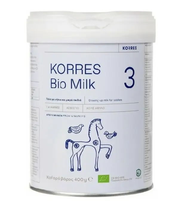 Korres Bio Milk 3 Βιολογικό Γάλα 3ης Βρεφικής Ηλικίας από τον 12ο Μήνα έως τον 36ο Μήνα, 400gr