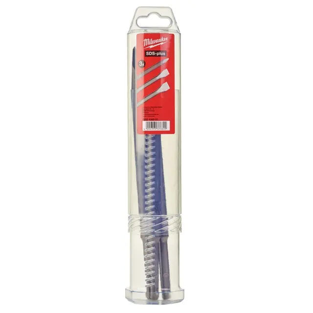 Milwaukee 4932430001 - Set Καλέμι - Βελόνι- Πλατ/μο SDS+ 3τμχ 2
