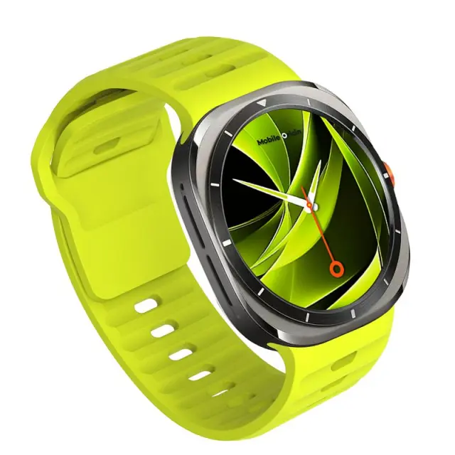 Mobile Origin Easy Strap Silicone Galaxy Watch Ultra 47mm Fluorescence Yellow 2