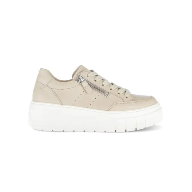 Gabor Sneakers Γυναικείο δέρμα/ύφασμα Μπεζ GAB/83220 22-BEIGE