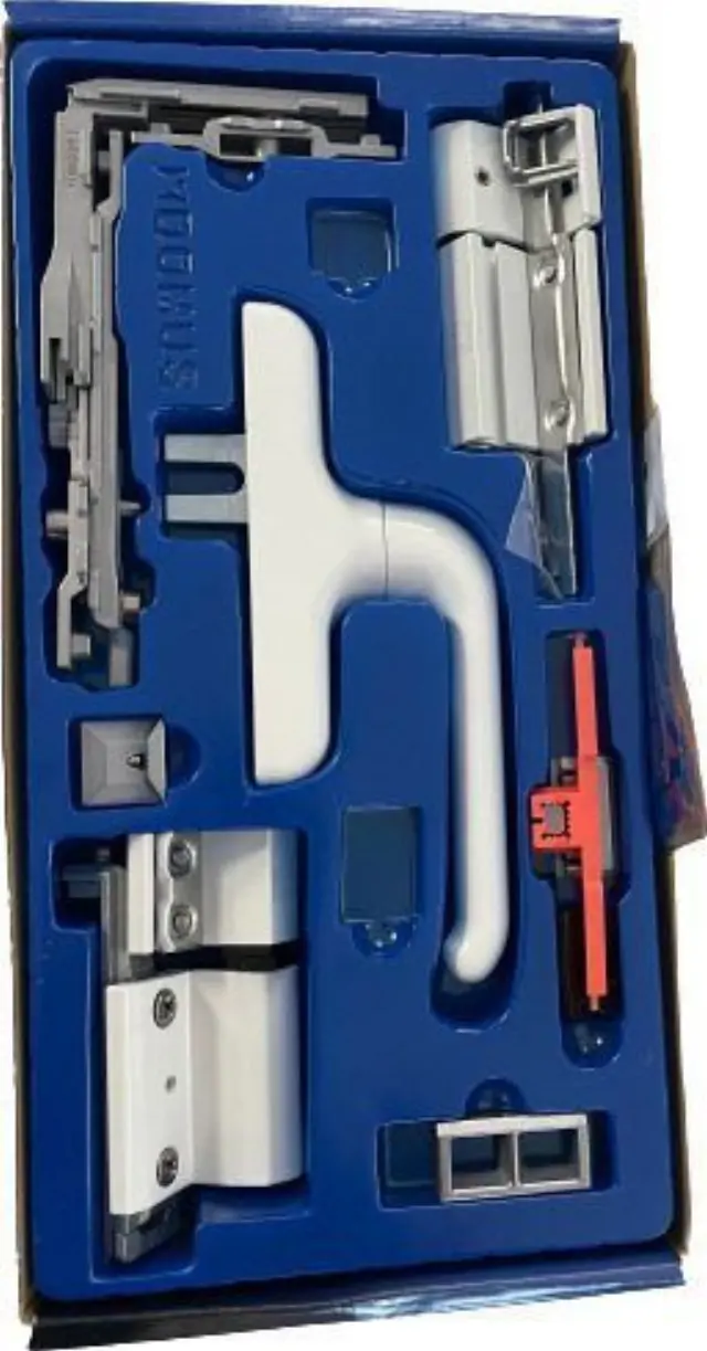 Domus 65100L - Μηχανισμός Ανοιγοανάκλισης Domus Κιτ + Σπανιολέτα με Εxtra Αντίκρυσμα για Παράθυρα Αλουμινίου Λευκά X-100 2
