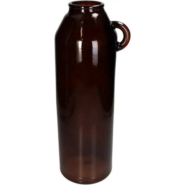Βάζο Καφέ Ανακυκλωμένο Γυαλί 17x17x45cm