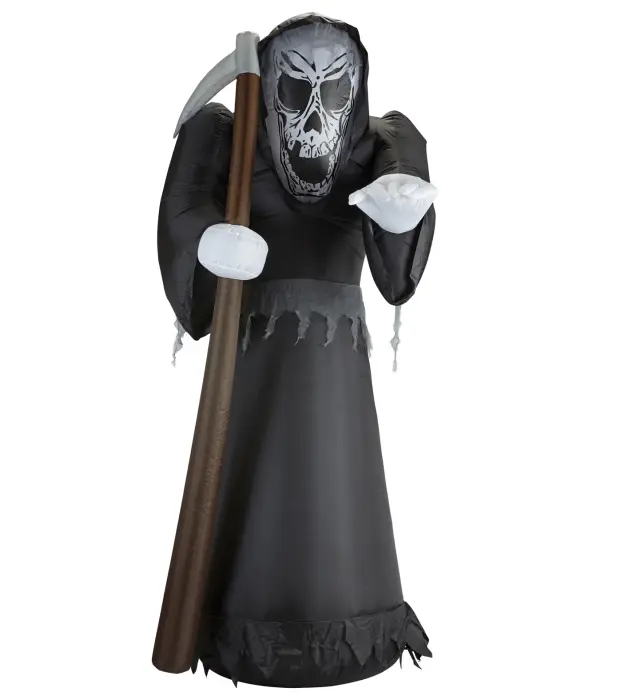 Αποκριάτικο Διακοσμητικό Grim Reaper Φουσκωτό 244εκ (Widmann) (W-75044)