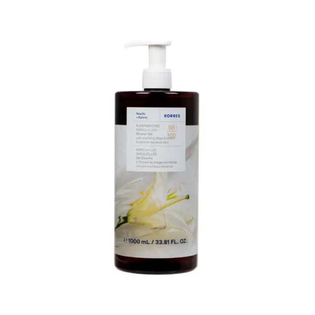 KORRES Neroli & Lily Shower Gel Αφρόλουτρο με Άρωμα Νερόλι & Κρίνο, 1lt