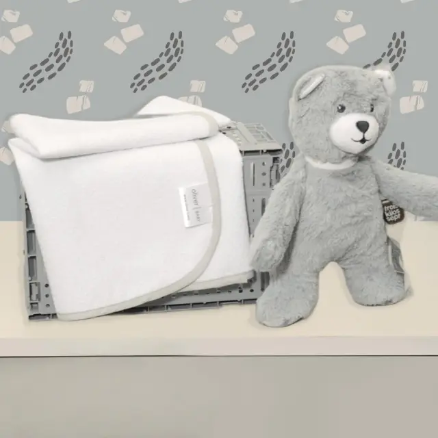 Σελτεδάκι 40x60cm 300gr/sm Με Γκρι Ρέλι - Oliver Baby