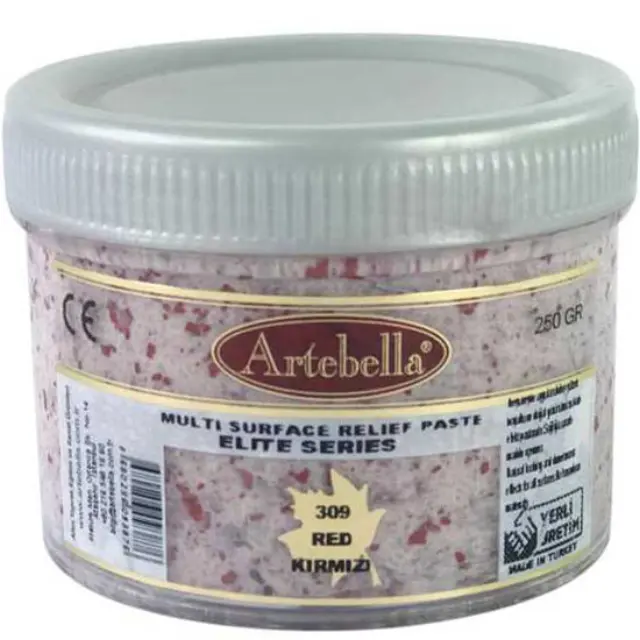 Artebella Πάστα Relief Elite Series 309 Red - 250gr
