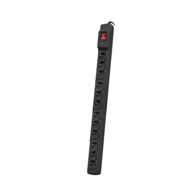 Armac Power Strip M12/10A 12x French Outlets 3m Black (M12/30/CZ)