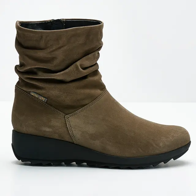 Mephisto Μποτάκια Γυναικείο δέρμα Nubuck Καφέ MEP/AGATHA WALNUT