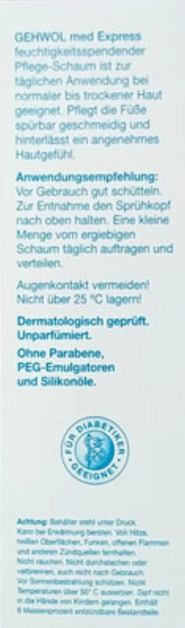 Gehwol Med Express Foam 125ml