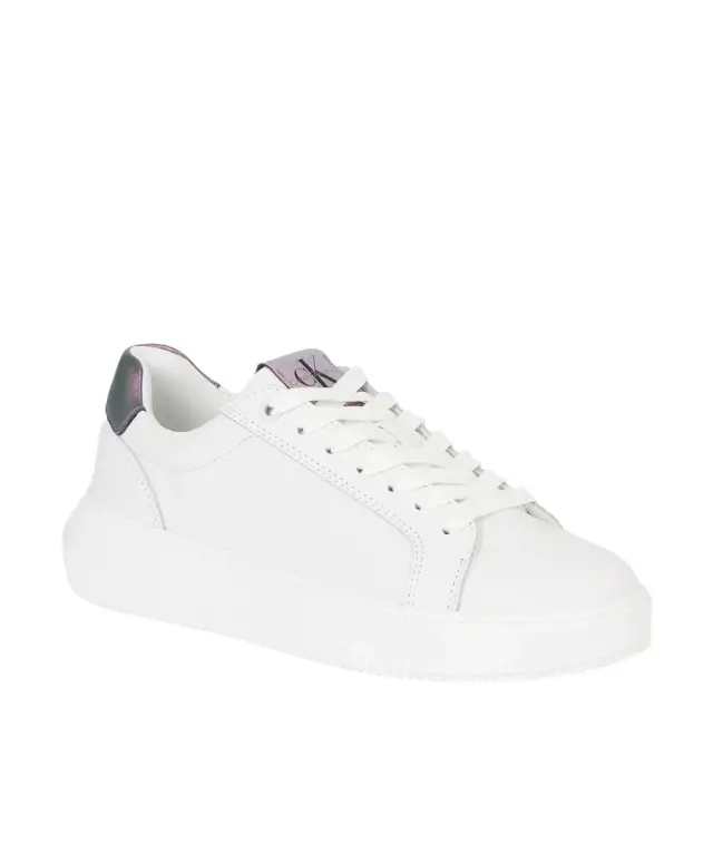 Calvin Klein - Γυναικεία Sneakers Chunky Cupsole Laceup Lth Wn YW0YW01202-01W Λευκό - 40 2
