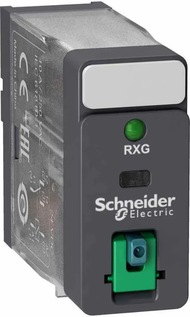 Plug-In Relay Harmony, 10A, 24V DC, 1CO, IP40, Lockable Test Button, LED Indicator