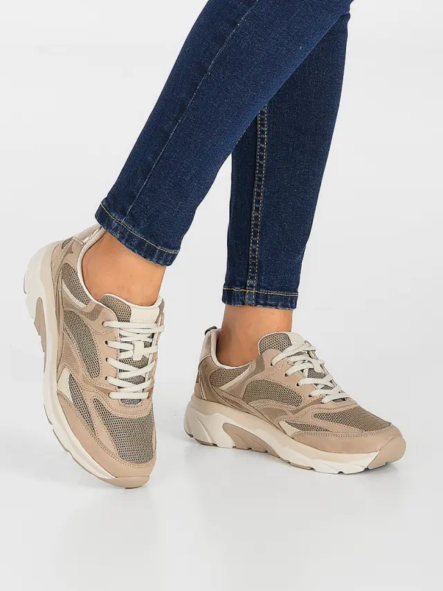 Gabor Sneakers Γυναικείο δέρμα/δέρμα Nubuck Μπεζ GAB/76936 19-SILK 2